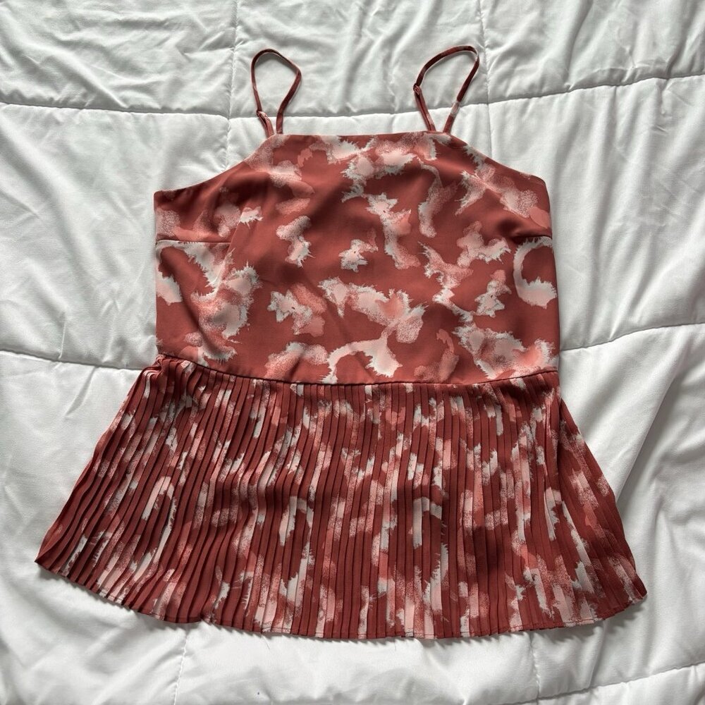 Womens Size Medium Pink Cami Camisole Tank Top Coquette‎ Summer Boho Chic Beach